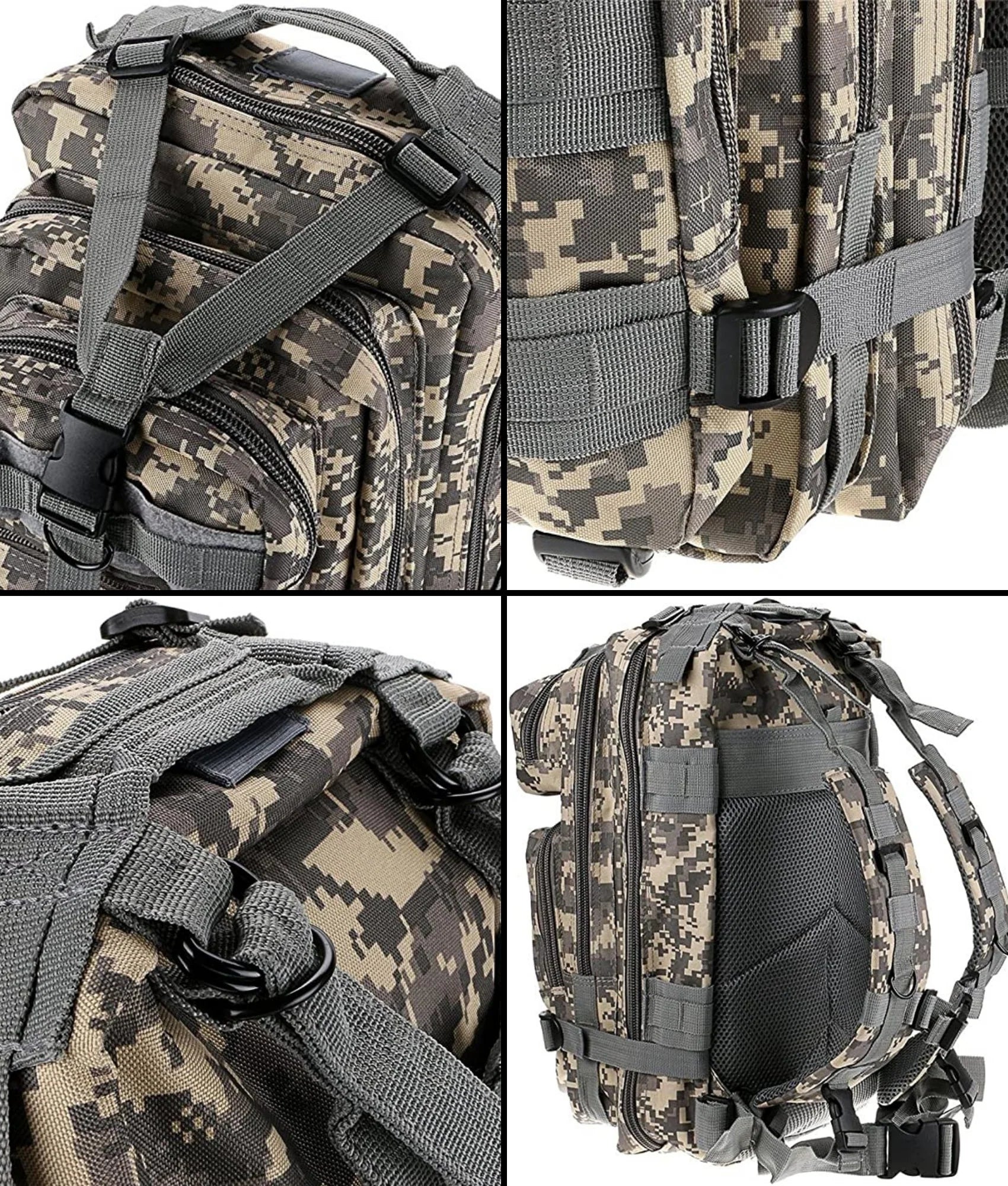 🔥 JupiterGear Tactical ProX 25L – Mochila Unisex Militar de Alta Resistencia con Sistema Molle | Ideal para Outdoor, Rango y Viajes