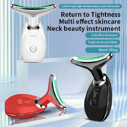 Masajeador Facial Profesional con Luz LED y Efecto Lifting para Cuello y Cara